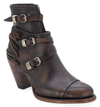 Women´s Silverton Cruce All Leather Round Toe Short Boots-Black/Brown