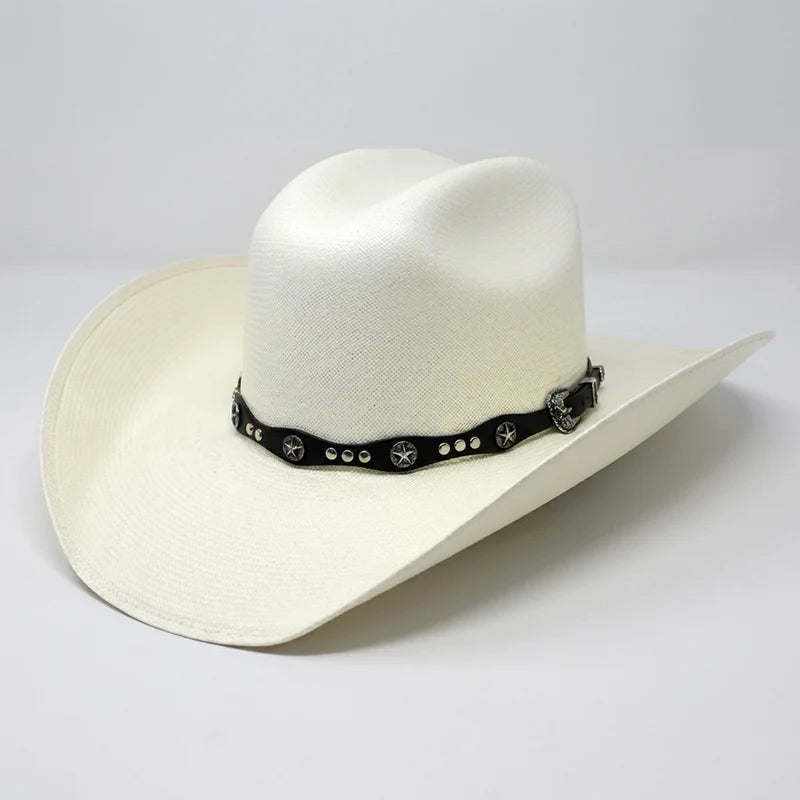 Cuernos Chuecos 150X Marlboro Style (Oscar) Western Cowboy Shantung Straw Hat