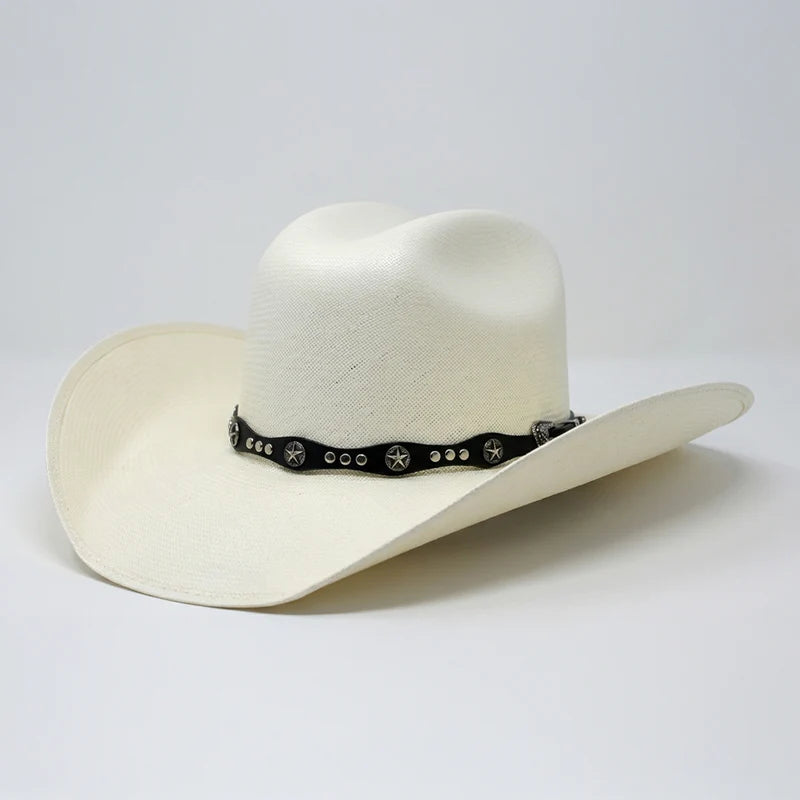 Cuernos Chuecos 150X Marlboro Style (Oscar) Western Cowboy Shantung Straw Hat