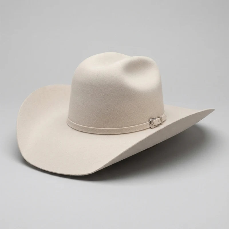 Texana Cuernos Chuecos 6X Oscar Style Western Cowboy Fur Felt Hat - Silverbelly