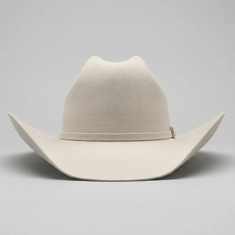 Texana Cuernos Chuecos 6X Oscar Style Western Cowboy Fur Felt Hat - Silverbelly