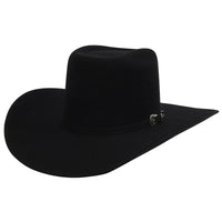 Cuernos Chuecos 6X Vakera Style Brick Crown Fur Felt Cowboy Hat - Black