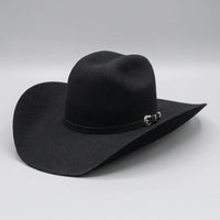 Texana Cuernos Chuecos 6X Oscar Style Western Cowboy Fur Felt Hat - Black