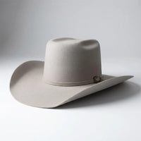 Cuernos Chuecos 6X Vakera Style Brick Crown Fur Felt Cowboy Hat - Mist Gray