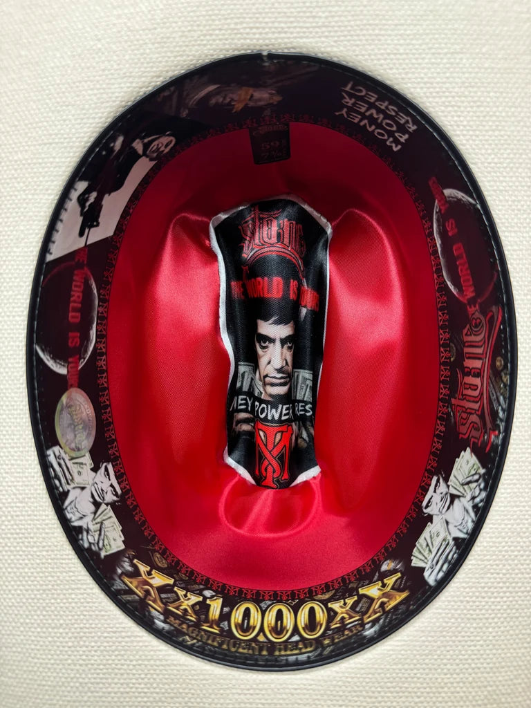 Sombrero Stone 1000X Sinaloa Style Scarface Western Cowboy Straw Hat
