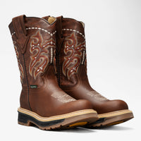 Silver Bull Men's SB–6010 Rodeo Roper Safety Toe Work Boot–Copper Brown