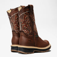 Silver Bull Men's SB–6010 Rodeo Roper Safety Toe Work Boot–Copper Brown