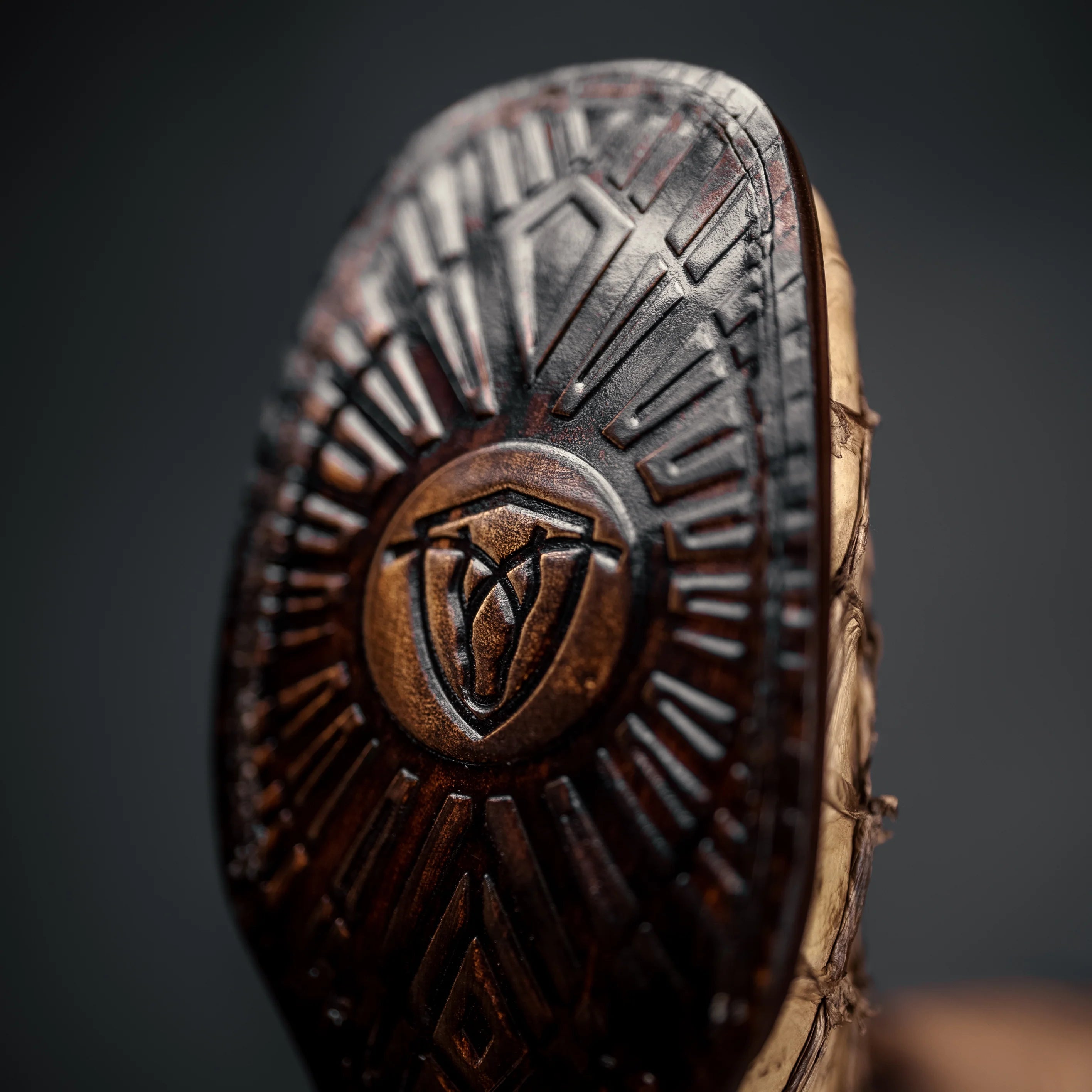 Durable sole on men’s oryx pirarucu square toe cowboy boots