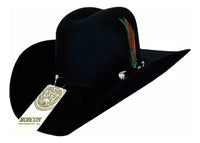 Men’s Morcon 20X Marlboro R-8 Style Western Cowboy Fur Felt Hat - Black