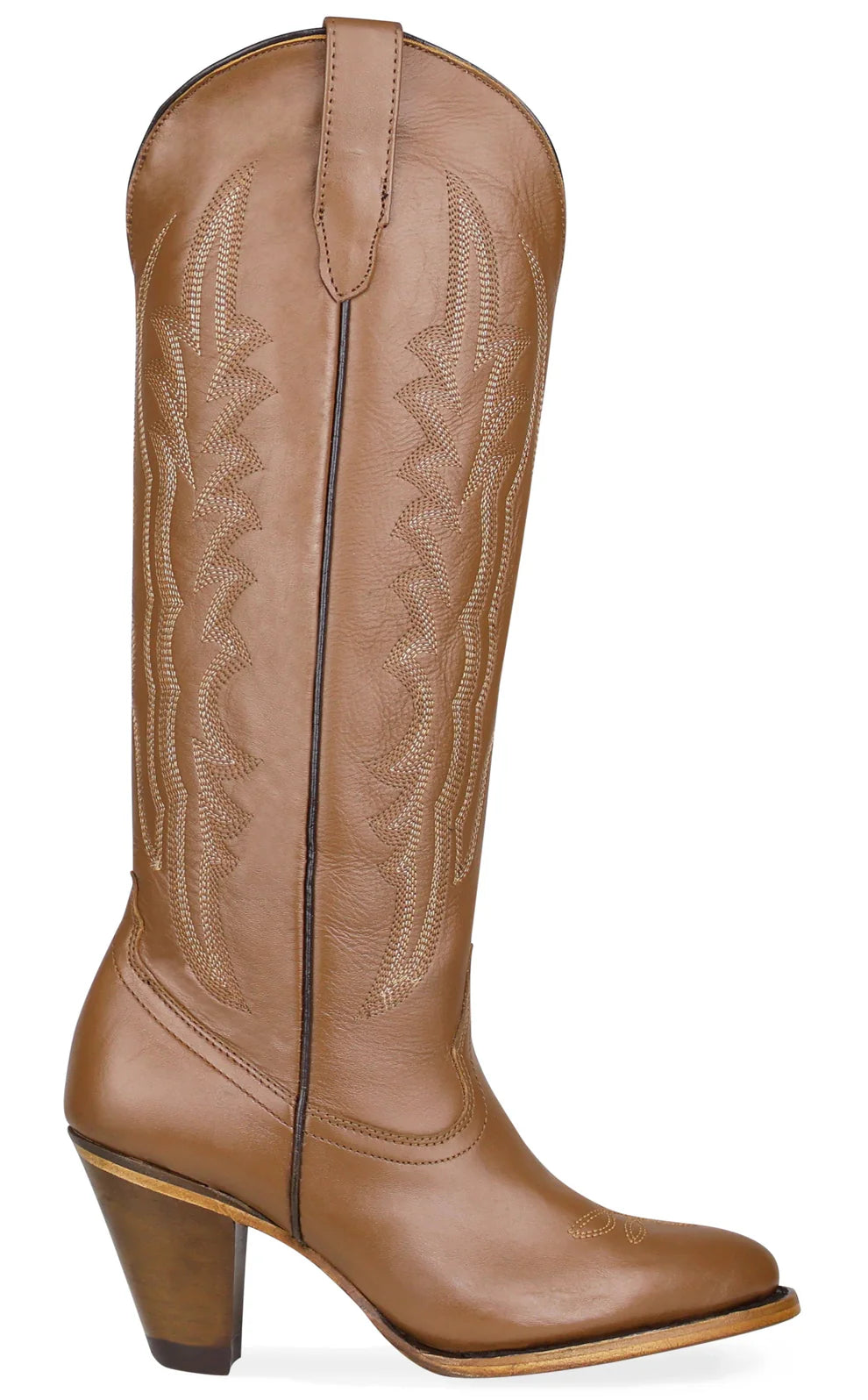 Women´s Silverton Destiny All Leather Snip Toe Knee High Boots-Honey