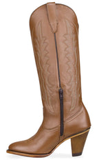 Women´s Silverton Destiny All Leather Snip Toe Knee High Boots-Honey