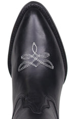Women´s Silverton Destiny All Leather Snip Toe Knee High Boots-Black