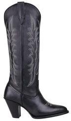 Women´s Silverton Destiny All Leather Snip Toe Knee High Boots-Black