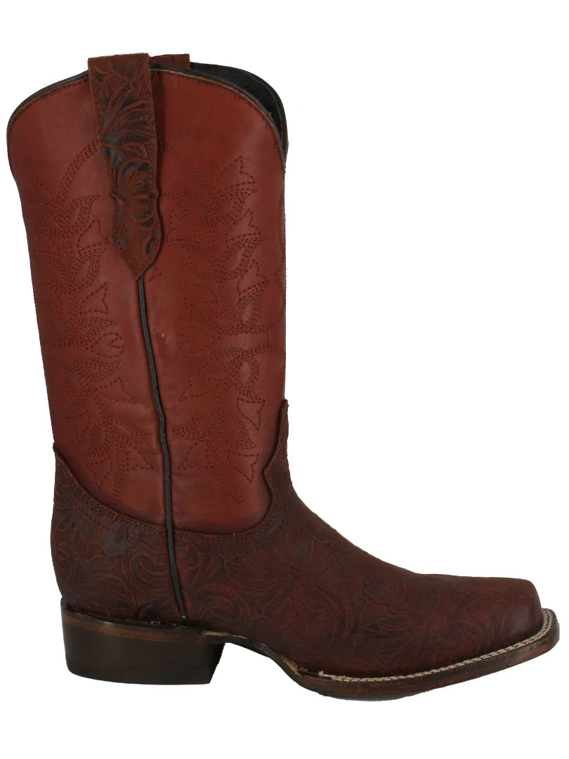 Women´s Silverton Andrea All Leather Square Toe Boots-Shedron