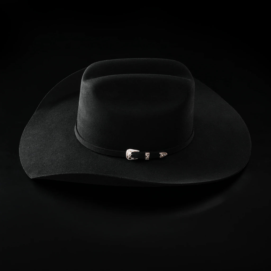 Men’s "El Jefe" 100X Luxury Handcrafted Western Cowboy Beaver Fur Felt Hat - Black