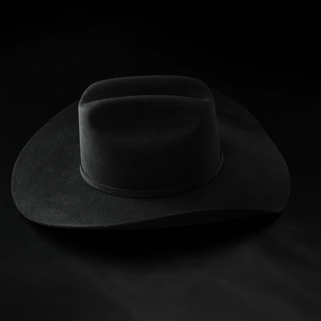 Men’s "El Jefe" 100X Luxury Handcrafted Western Cowboy Beaver Fur Felt Hat - Black