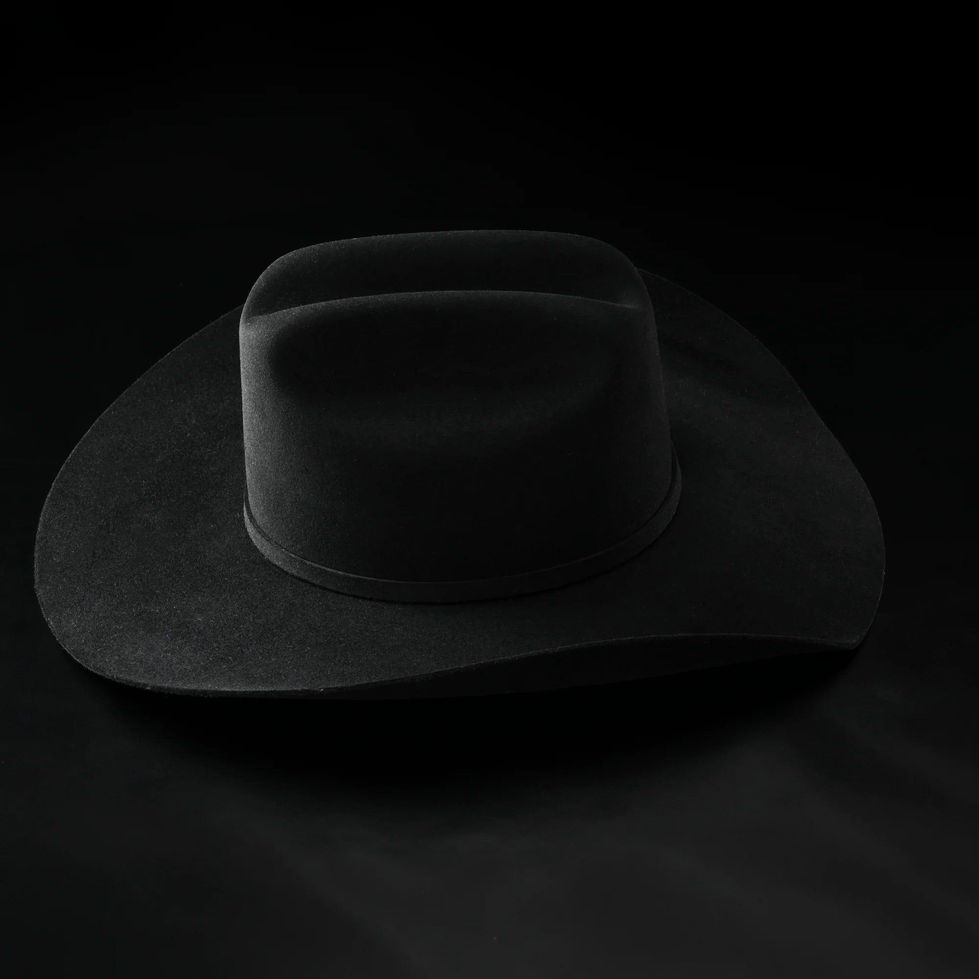 Men’s "El Jefe" 100X Luxury Handcrafted Western Cowboy Beaver Fur Felt Hat - Black