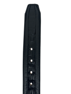 Caiman Alligator Crocodile Print Western Belt with Removable Buckle - Black
