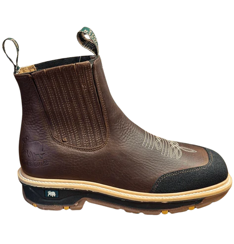 Silver Bull Men's SB–3980 Rodeo Square Toe Work Boots with Toe Protection