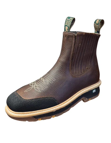 Silver Bull Men's SB–3980 Rodeo Square Toe Work Boots with Toe Protection