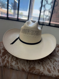Men’s Tombstone 30X Mustang 3056 Style Vented Western Cowboy Shantung Straw Hat