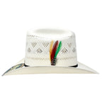 Stone 100X El Patron Style Vented Western Cowboy Shantung Straw Hat