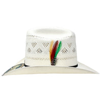 Stone 100X El Patron Style Vented Western Cowboy Shantung Straw Hat