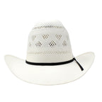 Stone 100X El Patron Style Vented Western Cowboy Shantung Straw Hat