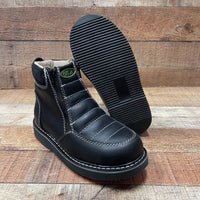 Women's Light Weight Zipper Work Boots Oil and Water Resistant Est. 330 Black