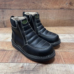 Women's Light Weight Zipper Work Boots Oil and Water Resistant Est. 330 Black