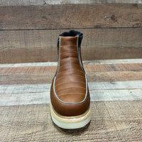 Men's Light Weight Zipper Work Boots Oil and Water Resistant Est. 1216 Tan