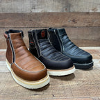 Men's Light Weight Zipper Work Boots Oil and Water Resistant Est. 1216 Tan