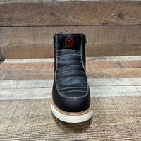 Men's Light Weight Zipper Work Boots Oil and Water Resistant Est. 1216 Brown