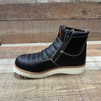 Men's Light Weight Zipper Work Boots Oil and Water Resistant Est. 1216 Brown