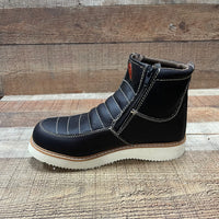 Men's Light Weight Zipper Work Boots Oil and Water Resistant Est. 1216 Brown