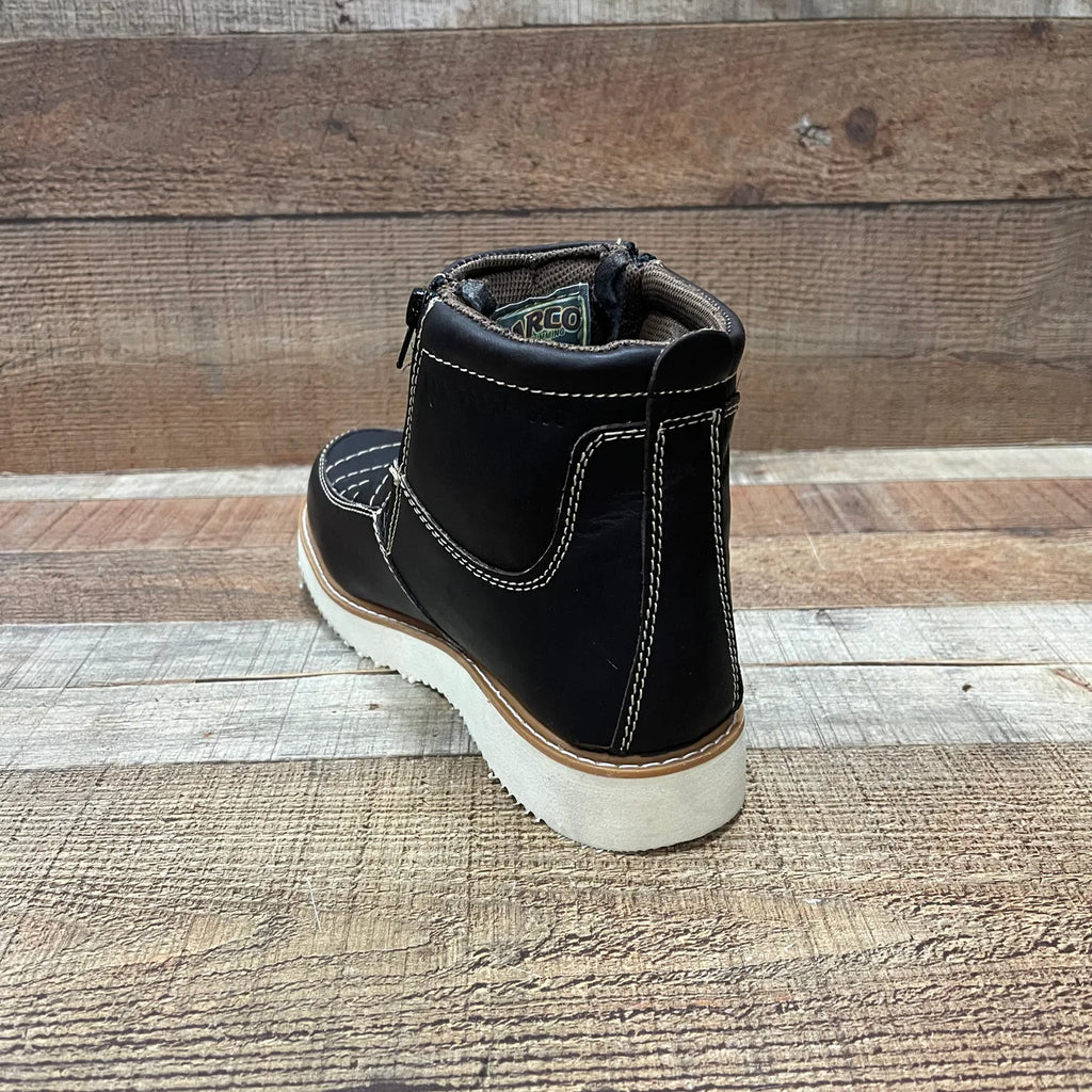 Men's Light Weight Zipper Work Boots Oil and Water Resistant Est. 1216 Brown