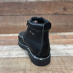 Men's Light Weight Zipper Work Boots Oil and Water Resistant Est. 1216 Black