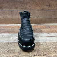 Men's Light Weight Zipper Work Boots Oil and Water Resistant Est. 1216 Black