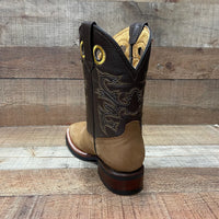 Men's Rodeo Cowboy Square Toe Boots Est. 900 Tan