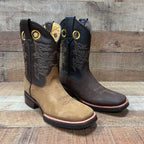 Men's Rodeo Cowboy Square Toe Boots Est. 900 Tan