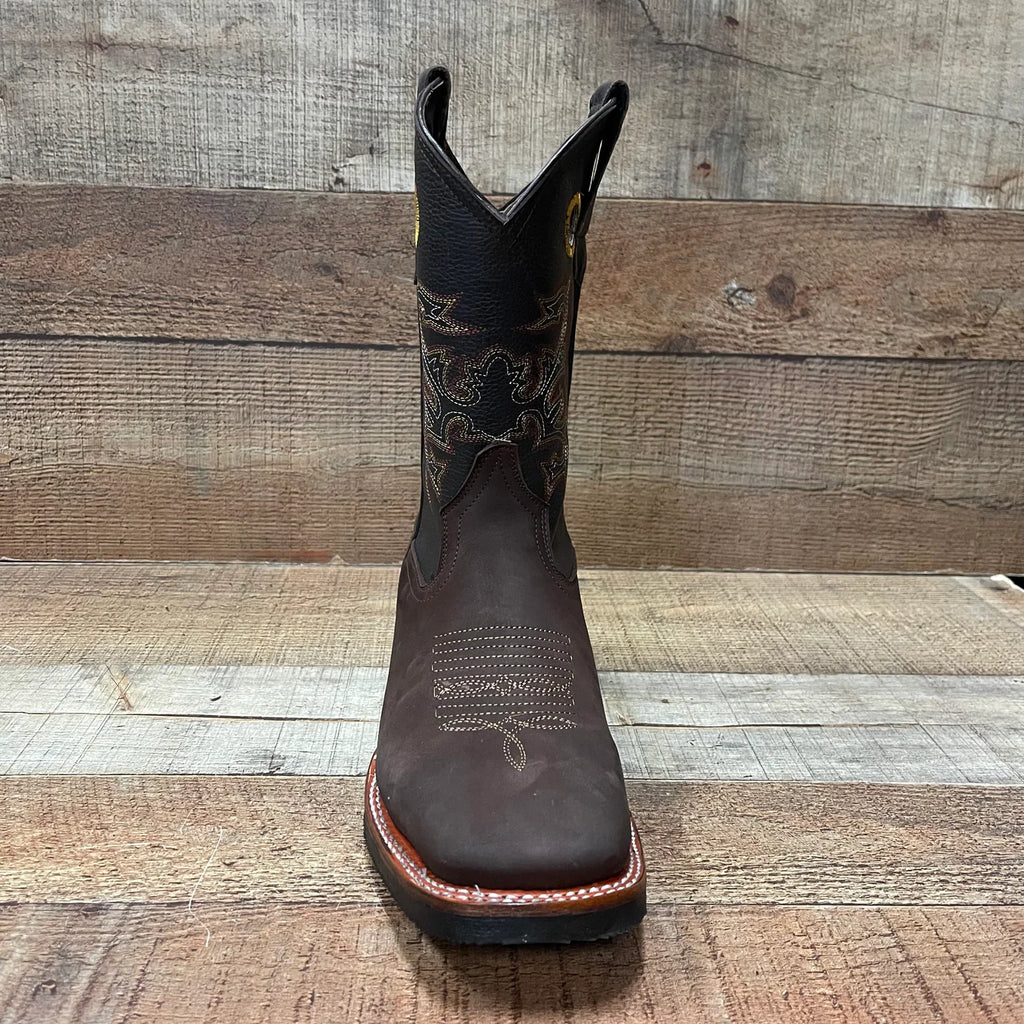 Men's Rodeo Cowboy Square Toe Boots Est. 900 Brown