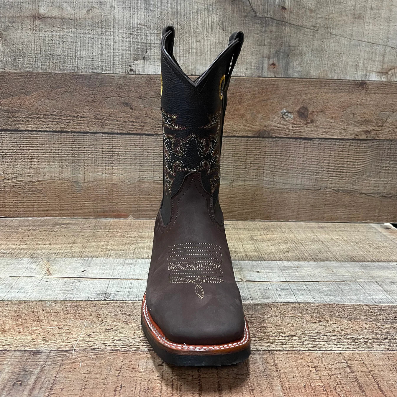 Men's Rodeo Cowboy Square Toe Boots Est. 900 Brown