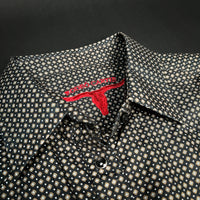 Women's Western Button Down Long Sleeve Shirt - BLACK RC 31