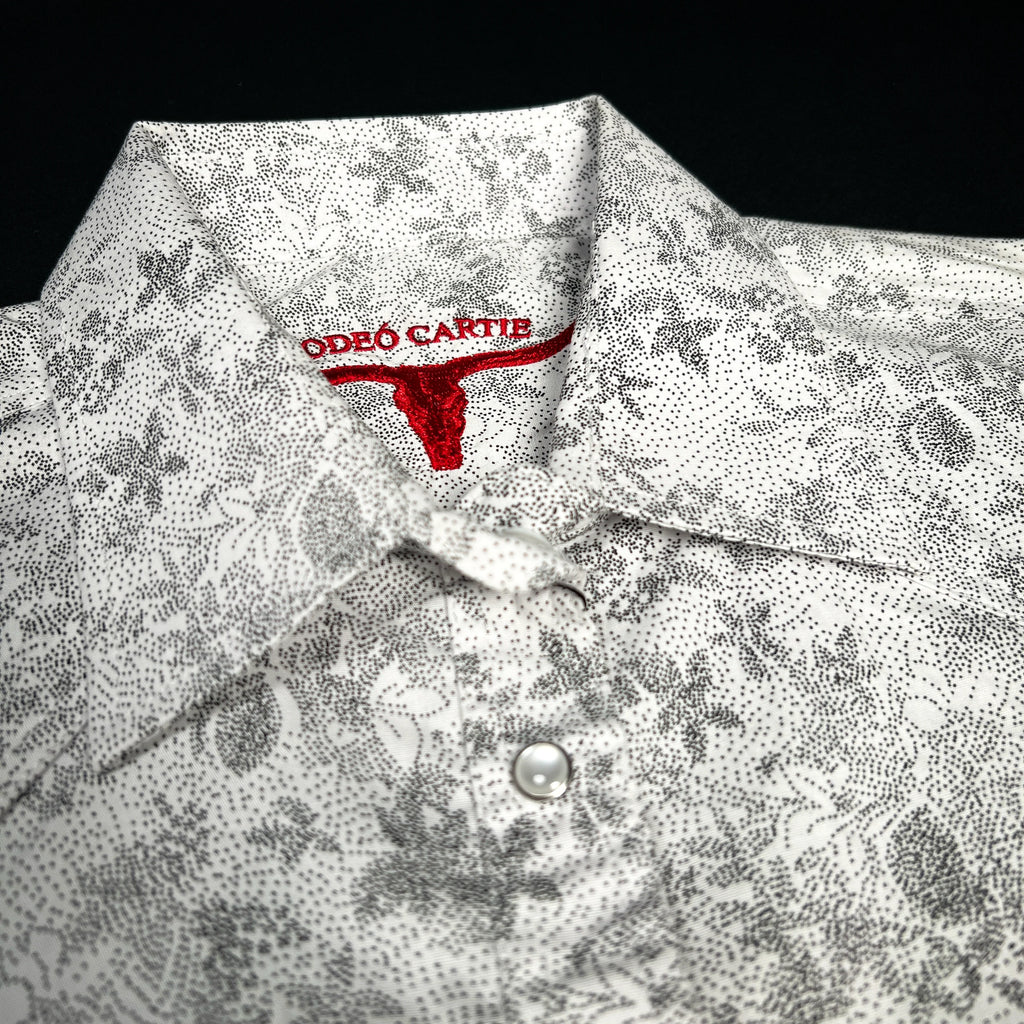 Women's Western Button Down Long Sleeve Shirt - WHITE RC 27