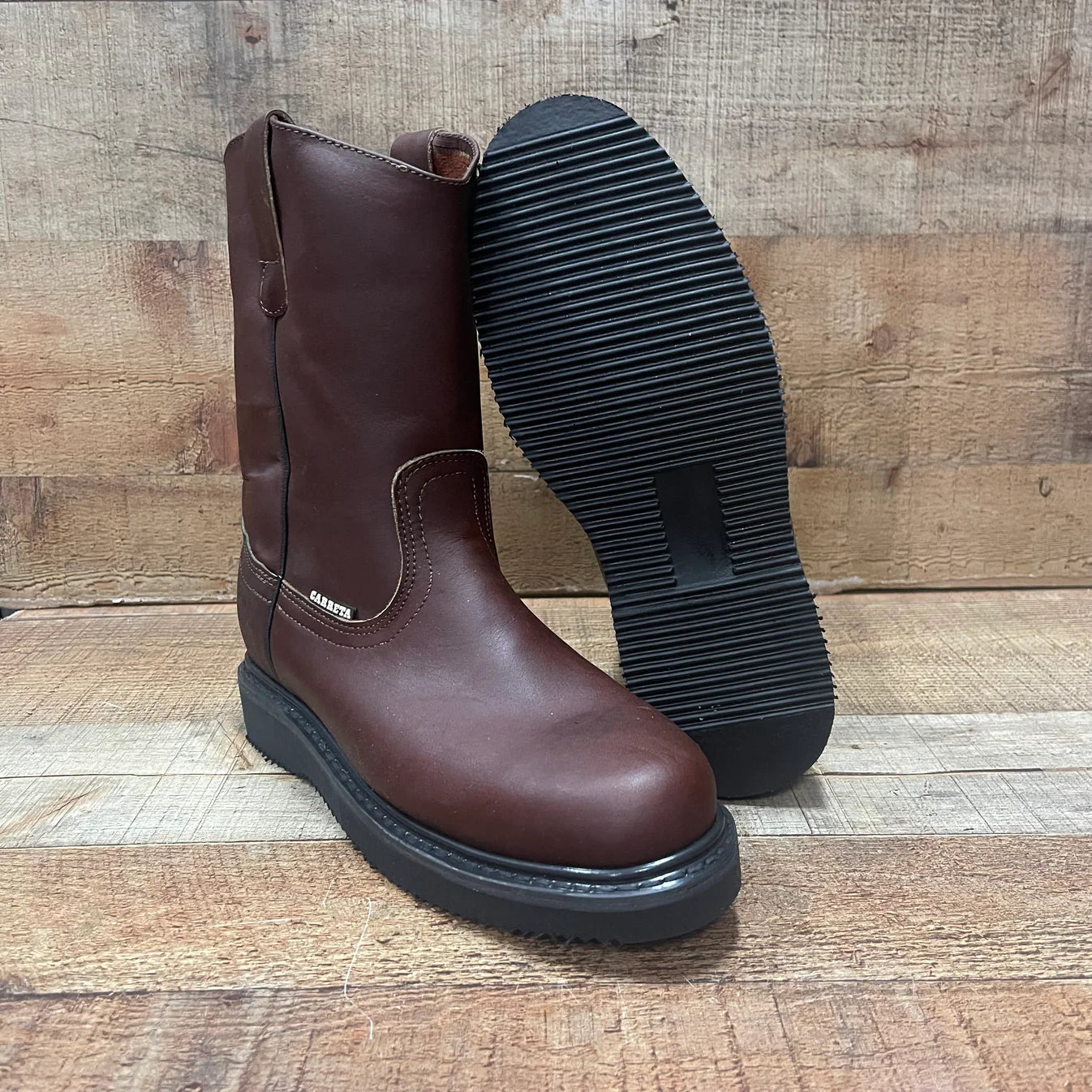 Men's Work Boots Ruper Genuine Leather Oil Water Resistant Est. 315 Brown