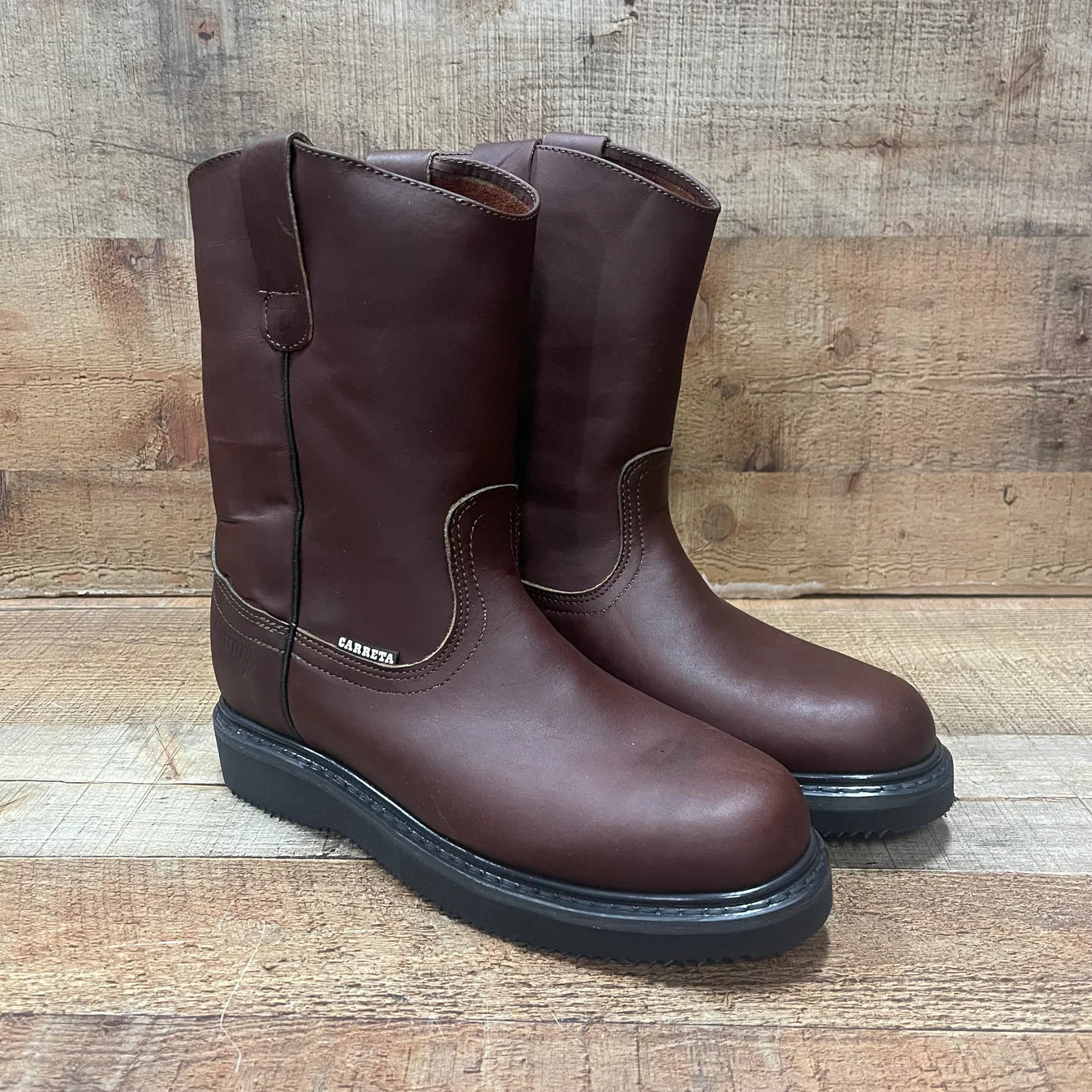 Women's Work Boots Ruper Genuine Leather Oil Water Resistant Est. 315 Brown