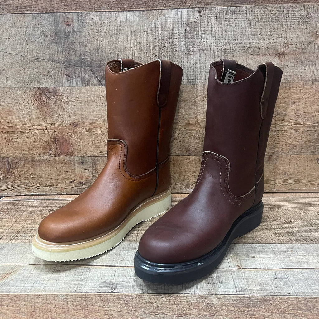 Women's Work Boots Ruper Genuine Leather Oil Water Resistant Est. 315 Gold