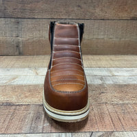 Men's Light Weight Steel Toe Double Density Sole Zipper Work Boot Oil and Water Resistant Est. 337