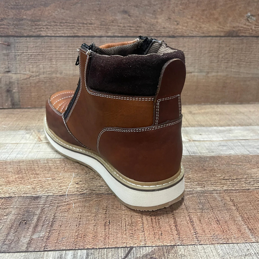 Men's Light Weight Steel Toe Double Density Sole Zipper Work Boot Oil and Water Resistant Est. 337