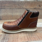 Men's Light Weight Steel Toe Double Density Sole Zipper Work Boot Oil and Water Resistant Est. 337